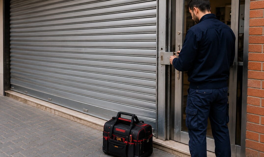 Servicio de cerrajería para local comercial en Alboraya